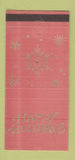 Matchbook Cover - Ortho Diagnostics Raritan NJ Christmas WEAR 30 Strike