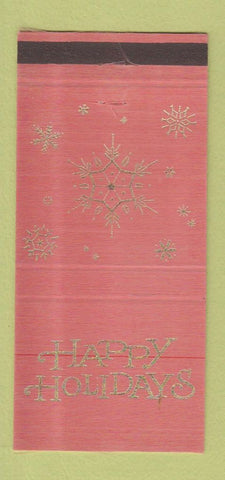 Matchbook Cover - Ortho Diagnostics Raritan NJ Christmas WEAR 30 Strike