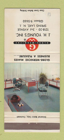 Matchbook Cover - Office Furniture Globe Wernicke Spring Lake NJ 30 Strike