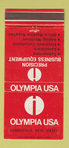 Matchbook Cover - Olympia Typewriters Somerville NJ 30 Strike