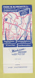 Matchbook Cover - Frank Blanchette Sheffield Gages Clifton NJ 30 Strike