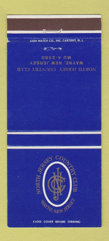 Matchbook Cover - North Jersey Country Club Wayne NJ 30 Strike