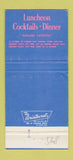 Matchbook Cover - Jumping Brook Restaurant Neptune NJ 30 Strike
