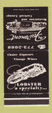 Matchbook Cover - Fairmont Restaurant Rutland VT WEAR 30 Strike