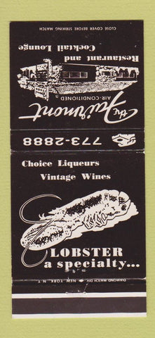 Matchbook Cover - Fairmont Restaurant Rutland VT WEAR 30 Strike