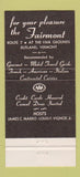 Matchbook Cover - Fairmont Restaurant Rutland VT WEAR 30 Strike