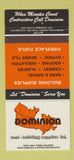 Matchbook Cover - Dominion Coal Building Supply Toronto ON 30 Strike