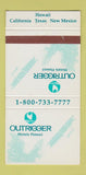 Matchbook Cover - Outrigger Hotels Hawaii WEAR 30 Strike