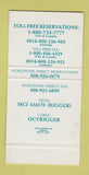 Matchbook Cover - Outrigger Hotels Hawaii WEAR 30 Strike
