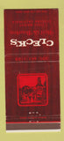 Matchbook Cover - Cleck's Beef & Bourbon Ventura CA 30 Strike
