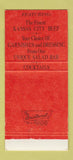 Matchbook Cover - Cleck's Beef & Bourbon Ventura CA 30 Strike