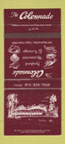 Matchbook Cover - The Colonnade Tampa FL restaurant WEAR 30 Strike