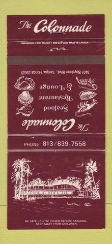 Matchbook Cover - The Colonnade Tampa FL restaurant WEAR 30 Strike