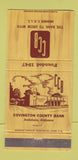 Matchbook Cover - Covington County Bank Andalusia AL 30 Strike
