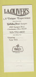 Matchbook Cover - Rudy V's Restaurant Holiday Inn Cincinnati OH 30 Strike
