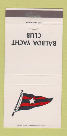 Matchbook Cover - Balboa Yacht Club San Diego? CA 30 Strike