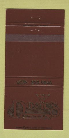 Matchbook Cover - Dovie's Restaurant Dallas TX 30 Strike