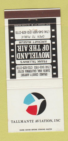 Matchbook Cover - Tallmantz Aviation Santa Ana CA 30 Strike