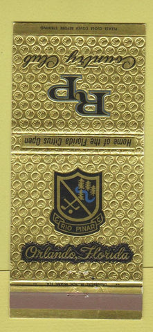 Matchbook Cover - Rio Pinar Country Club Orlando FL 30 Strike
