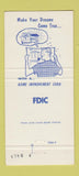 Matchbook Cover - First Bank of Plantation FL 30 Strike