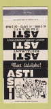 Matchbook Cover - Asti Restaurant New York City WEAR 30 Strike