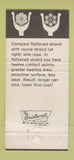 Matchbook Cover - Broderick Bascom Rope St Louis MO Yellow Strand 30 Strike