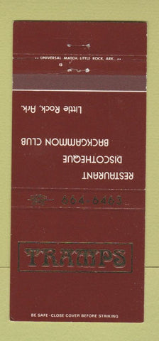 Matchbook Cover - Tramps Restaurant Disco Little Rock AR 30 Strike