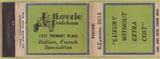 Matchbook Cover - Rotisserie Parisienne Denver CO? 30S