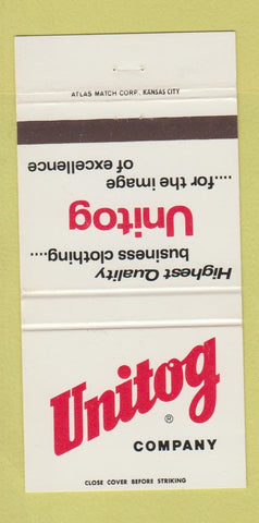 Matchbook Cover - Unitog Uniforms Kansas City MO 30 Strike