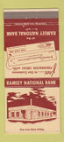 Matchbook Cover - Ramsey National Bank Devils Lake ND 30 Strike