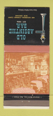 Matchbook Cover - Old Absinthe Bar New Orleans LA WEAR 30 Strike