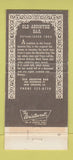 Matchbook Cover - Old Absinthe Bar New Orleans LA WEAR 30 Strike