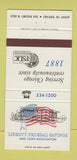 Matchbook Cover - Liberty Federal Savings and Loan Chicago IL 30 Strike