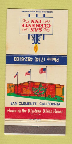 Matchbook Cover - San Clemente Inn CA 30 Strike