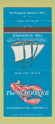 Matchbook Cover - The Schooner Freeport LI restaurant 30 Strike