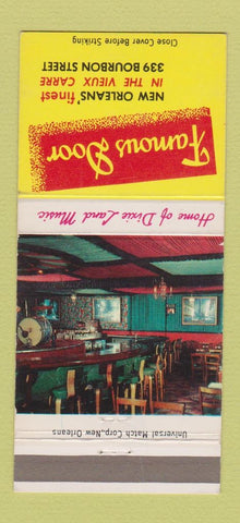 Matchbook Cover - Famous Door Restaurant New Orleans LA 30 Strike