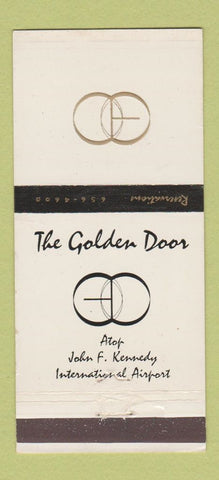 Matchbook Cover - The Golden Door JFK Airport New York City 30 Strike