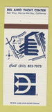 Matchbook Cover - Del Amo Yacht Center Marina Del Rey CA 30 Strike