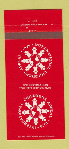 Matchbook Cover - Childrens Appeal International 1979 30 Strike