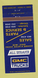 Matchbook Cover - All Brake GMC Trucks Cicero IL 30 Strike
