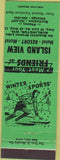 Matchbook Cover - Island View Hotel Burlington WI girlie