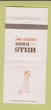 Matchbook Cover - Hills Bros Coffee 30 Strike
