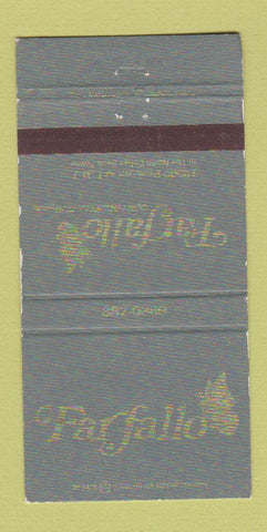 Matchbook Cover - Farfallo Restaurant Dallas TX WEAR 30 Strike