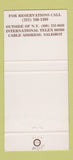 Matchbook Cover - Salisbury Hotel New York City 30 Strike
