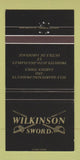 Matchbook Cover - Wilkinson Sword sharpening tools QC 30 Strike