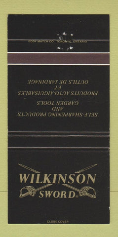 Matchbook Cover - Wilkinson Sword sharpening tools QC 30 Strike