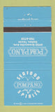 Matchbook Cover - Pompano Seafood Dallas TX 30 Strike