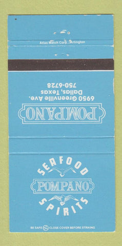 Matchbook Cover - Pompano Seafood Dallas TX 30 Strike