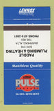 Matchbook Cover - Lennox Heating Paddle Plumbing Barrhead AB 30 Strike