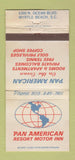 Matchbook Cover - Pan American Resort Motor Inn Myrtle Beach SC WEAR 30 Strike